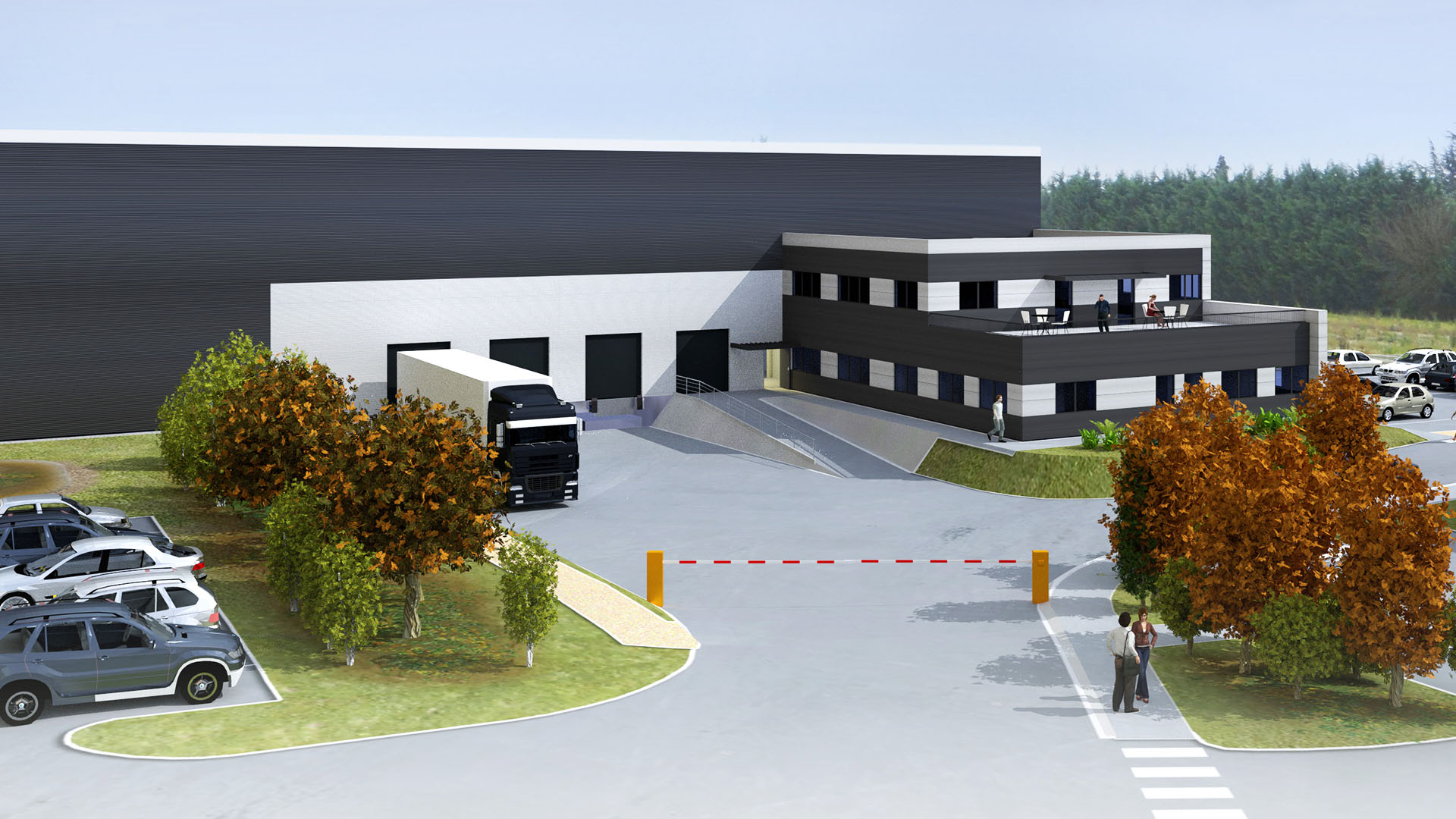 Perspective du parc d’activité STONEHEDGE® SERVON - LOT 3